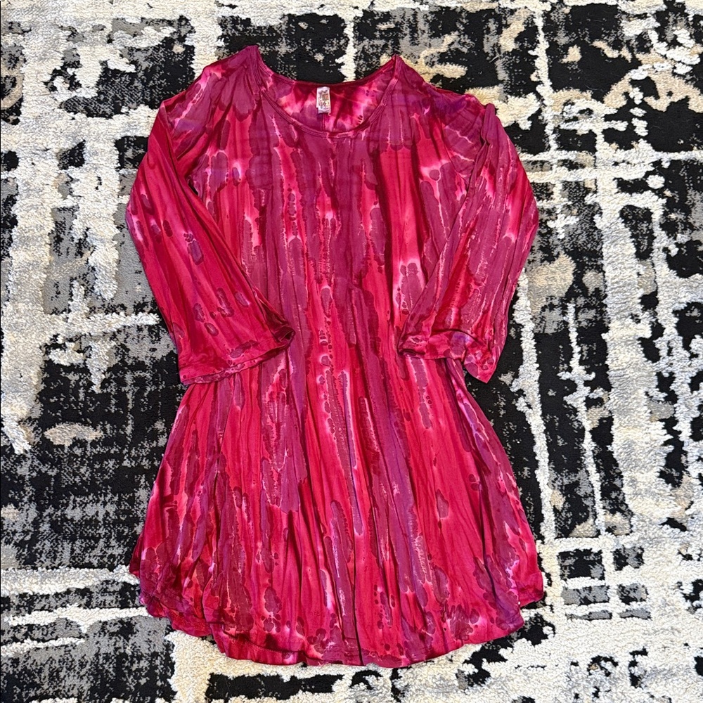 Indie Boutique Fuchsia Dress
